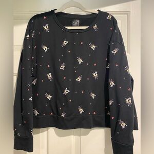Earl Jeans champagne glasses sweatshirt XL